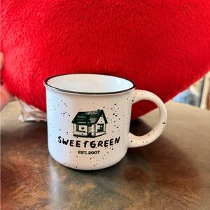 Sweetgreen White Speckled Mug